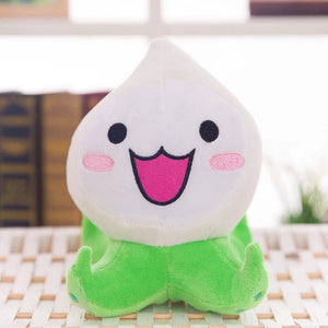 Planet Gates white onion / about 20cm Kawaii Mini Overwatches Plush Toys Onion Small Squid Stuffed Doll Action Figure Soft For Children Gift Home and Car Decoration