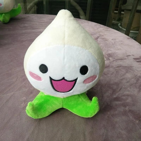 Planet Gates white onion / about 20cm Kawaii Mini Overwatches Plush Toys Onion Small Squid Stuffed Doll Action Figure Soft For Children Gift Home and Car Decoration