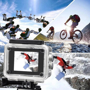 Planet Gates WHITE / only camer 4K Action Camera 1080P/30FPS WiFi 2.0" 170D Underwater Waterproof Helmet Video Recording Camera Sports Cameras Outdoor Mini Cam
