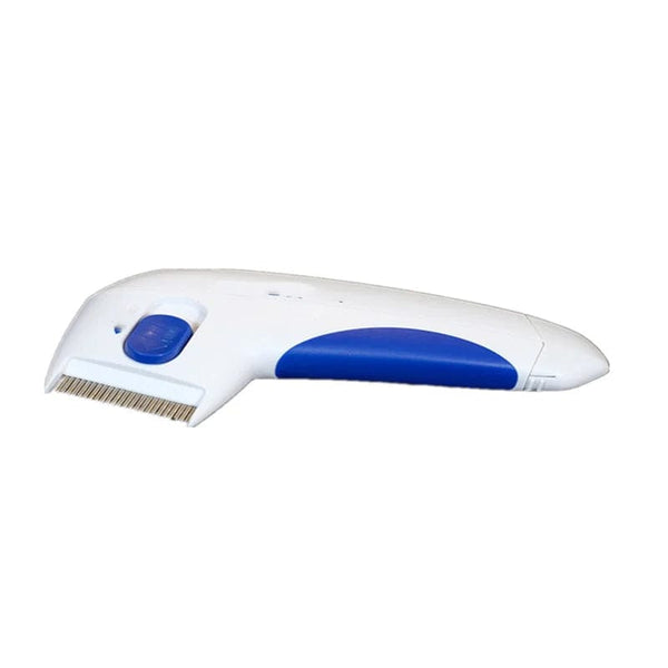 Planet Gates white Pet Cat Dog Electric Terminator Brush Anti Removal Kill Lice Cleaner Electric Head Pet Fleas Electronic Lice Comb for Dog