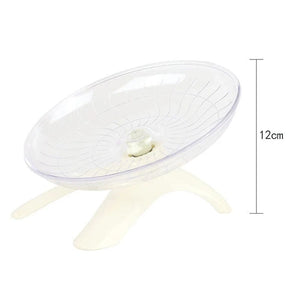Planet Gates white Pet Hamster Flying Saucer Exercise Squirrel Wheel Hamster Mouse Running Disc
