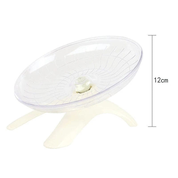 Planet Gates white Pet Hamster Flying Saucer Exercise Squirrel Wheel Hamster Mouse Running Disc