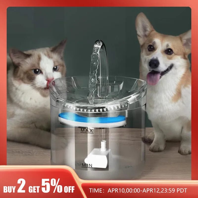 Planet Gates WHITE Pet Water Dispenser Automatic Circulation Intelligent Constant Temperature Electric Mute Water Dispenser Pet Supplies Accessory