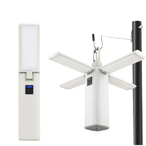 Planet Gates White Portable LED Camping Light Outdoor Multifunctional Tent Lamp USB Rechargeable Flashlight Folding Camping Lamp