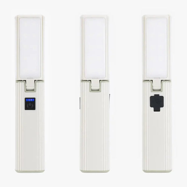 Planet Gates White Portable LED Camping Light Outdoor Multifunctional Tent Lamp USB Rechargeable Flashlight Folding Camping Lamp