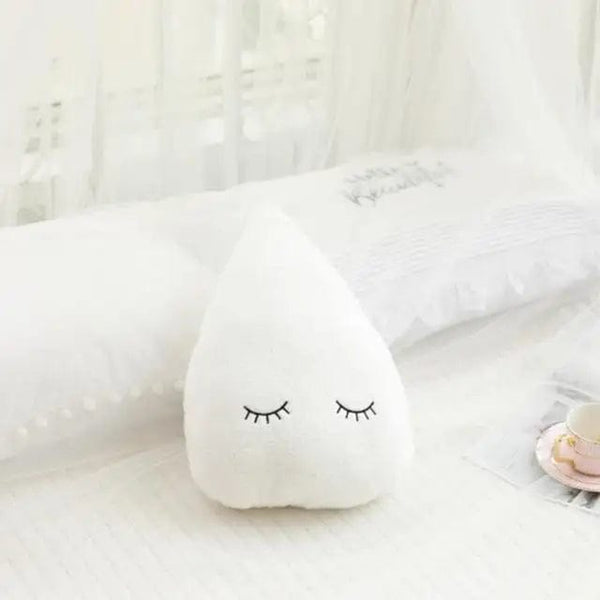 Planet Gates white raindrop New Stuffed Cloud Moon Star Raindrop Plush Pillow Soft Cushion Toys For Children Baby Kids Girl Christmas Gift Room Car Decor