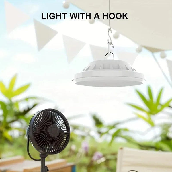 Planet Gates White Rechargeable LED Camping Light - High Lumen, Waterproof, 3 Lighting Modes - Ideal for Hiking and Outdoor Lighting