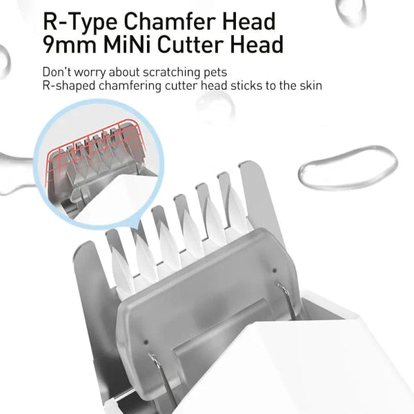 Planet Gates White ROJECO Dog Hair Trimmer Professional Pet Foot Hair Trimmer Dog Grooming Clippers  for Dogs Haircut  Hair Cutting Electric Shaver