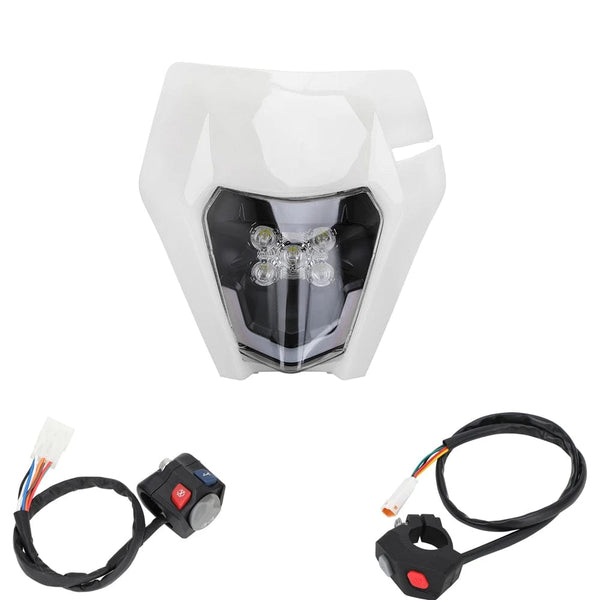 Planet Gates WHITE set / CHINA Switch Headlight Horn Lamp Lever For KTM EC ECF EXC XC-W EXC TPI EXC-F SC SMC SXC RALLY SUPER ENDURO TE FE TX FX Motorcycle