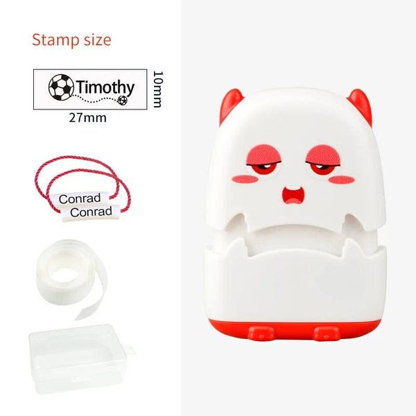 Planet Gates white shell Custom-Made Baby Name Stamp DIY For Children Name Seal Student Clothes Chapter Not Easy To Fade Security Name Stamp Sticker