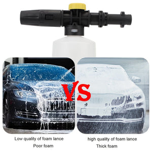 Planet Gates white Snow Foam Lance For Karcher K2 K3 K4 K5 K6 K7 Car Soap Foam Generator, 750ML Adjustable Sprayer Nozzle High Pressure Washers