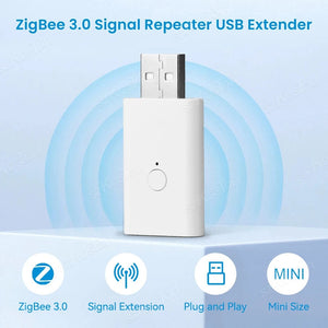 Planet Gates White Tuya ZigBee Signal Repeater USB Signal Amplifier Extender ZigBee Gateway Smart Home Devices Smart Automation For Smart Life New