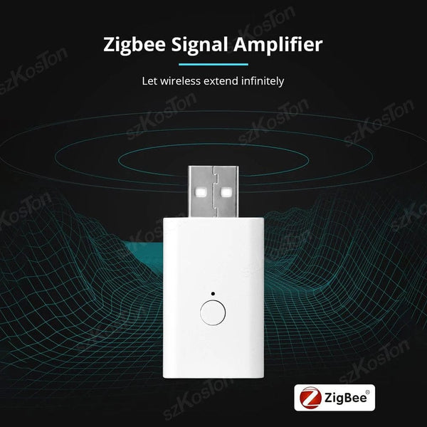 Planet Gates White Tuya ZigBee Signal Repeater USB Signal Amplifier Extender ZigBee Gateway Smart Home Devices Smart Automation For Smart Life New