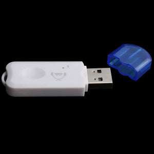Planet Gates White USB Bluetooth V2.1 Audio Stereo Receiver Wireless Handsfree Adapter A2DP Dongle Car Kit for Speaker For iphone For Car or