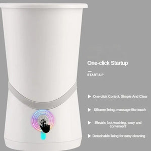 Planet Gates White USB Pet Fully Automatic Foot Washing Cup for Dogs and Cats Paws Convenient Cleaning and Beauty Device for Golden Retriever Teddy