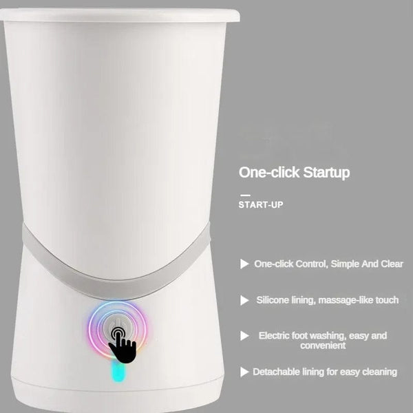 Planet Gates White USB Pet Fully Automatic Foot Washing Cup for Dogs and Cats Paws Convenient Cleaning and Beauty Device for Golden Retriever Teddy