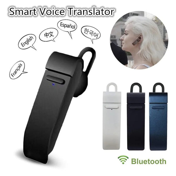 Planet Gates WHITE Voice translator Peiko 25 Languages Intelligent Wireless Bluetooth Translated Earphone Business car handsfree Headset earpuds