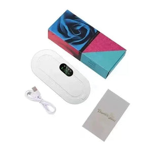 Planet Gates white Warm Belly Waist Belt Heating Aunt Flo Artifact Warm Uterus Waist Massage