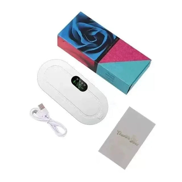 Planet Gates white Warm Belly Waist Belt Heating Aunt Flo Artifact Warm Uterus Waist Massage