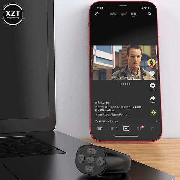 Planet Gates white Wireless Bluetooth Mobile Selfie Lazy Artifac Photo Turn Page Controller Tiktok Remote Control Ring Controller