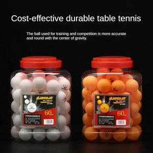 Planet Gates White x 60 60Pcs Professional 3 Star Table Tennis Balls D40+mm 2.8g New Material ABS Plastic Ping Pong Ball Adult Training For Competition
