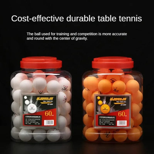 Planet Gates White x 60 60Pcs Professional 3 Star Table Tennis Balls D40+mm 2.8g New Material ABS Plastic Ping Pong Ball Adult Training For Competition