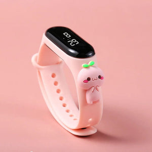Planet Gates White zcj Fashion Mickey Children Watches For Girls Electronic Bracelet Sports Touch LED Spiderman Doll Kids Watch Women Waterproof Clock