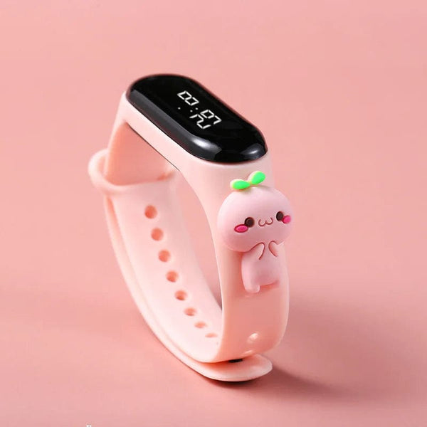 Planet Gates White zcj Fashion Mickey Children Watches For Girls Electronic Bracelet Sports Touch LED Spiderman Doll Kids Watch Women Waterproof Clock