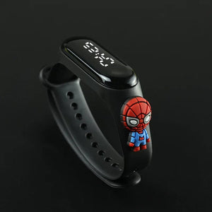 Planet Gates White zzx Fashion Mickey Children Watches For Girls Electronic Bracelet Sports Touch LED Spiderman Doll Kids Watch Women Waterproof Clock