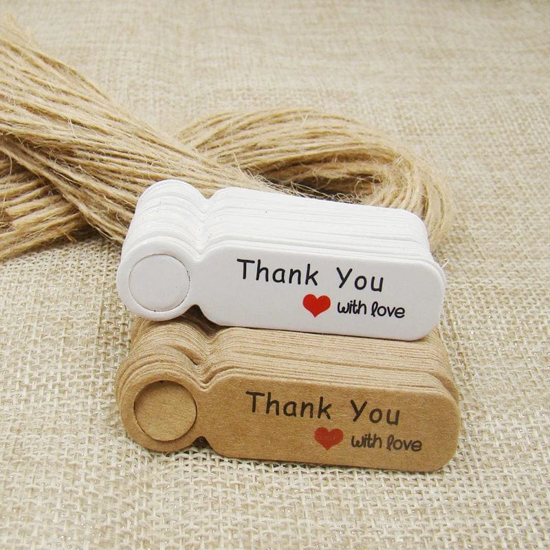 Planet Gates white5x1.3cmhandmade 5*1.3cm cute shape kraft paper blank price label tag 100pcs +100pcs hemp string for production price tag description