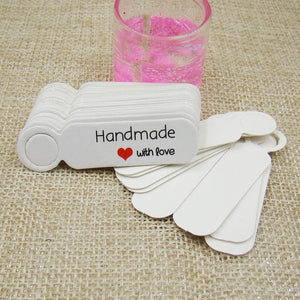 Planet Gates white5x1.3cmhandmade 5*1.3cm cute shape kraft paper blank price label tag 100pcs +100pcs hemp string for production price tag description