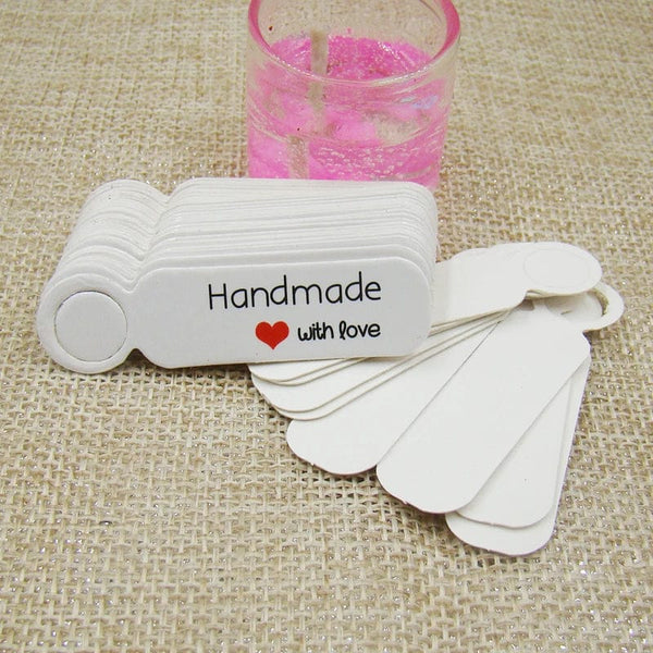 Planet Gates white5x1.3cmhandmade 5*1.3cm cute shape kraft paper blank price label tag 100pcs +100pcs hemp string for production price tag description