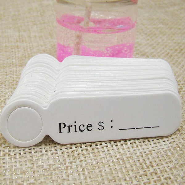 Planet Gates white5x1.3cmhandmade 5*1.3cm cute shape kraft paper blank price label tag 100pcs +100pcs hemp string for production price tag description