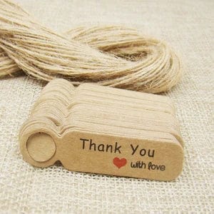 Planet Gates white5x1.3cmhandmade 5*1.3cm cute shape kraft paper blank price label tag 100pcs +100pcs hemp string for production price tag description