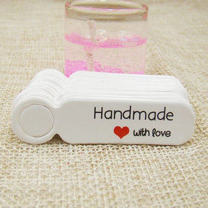 Planet Gates white5x1.3cmhandmade 5*1.3cm cute shape kraft paper blank price label tag 100pcs +100pcs hemp string for production price tag description