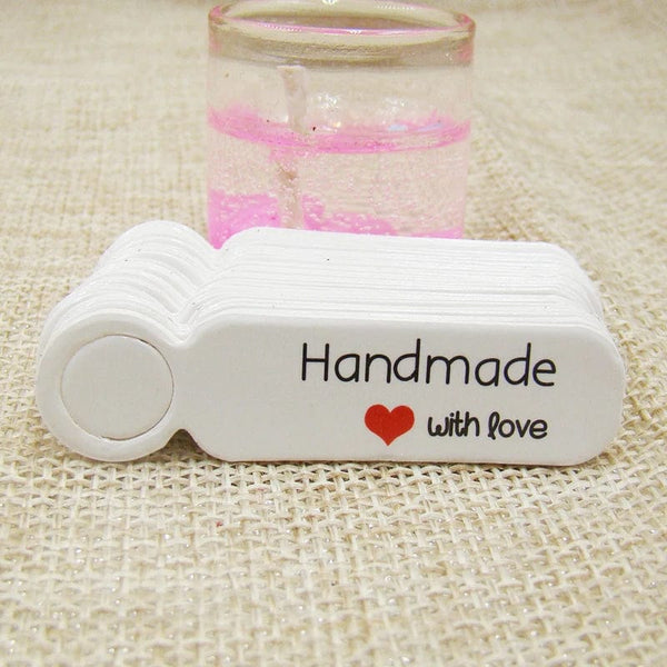 Planet Gates white5x1.3cmhandmade 5*1.3cm cute shape kraft paper blank price label tag 100pcs +100pcs hemp string for production price tag description