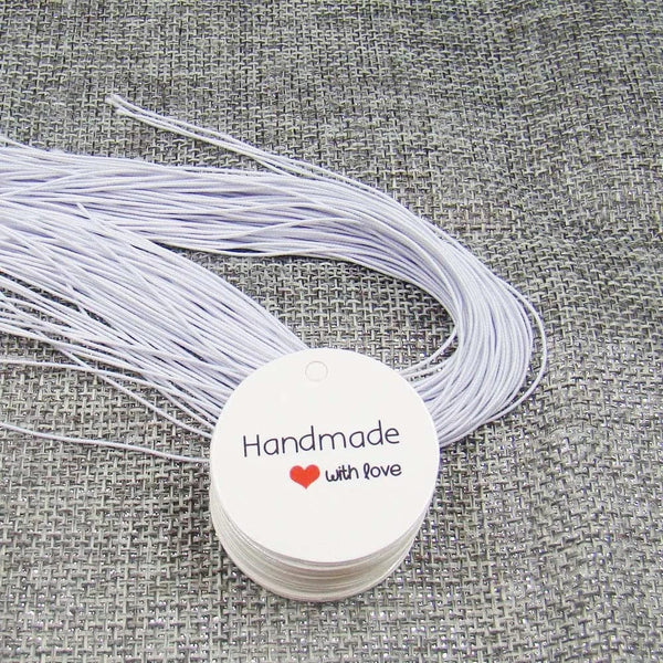 Planet Gates white5x1.3cmhandmade 5*1.3cm cute shape kraft paper blank price label tag 100pcs +100pcs hemp string for production price tag description