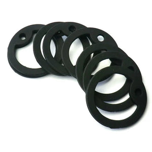 Planet Gates Wholesale 100Pcs Black Silencer Military Man Tag Accessories Dog Tag For Man Silencer Rubber Round Jewellery Tag