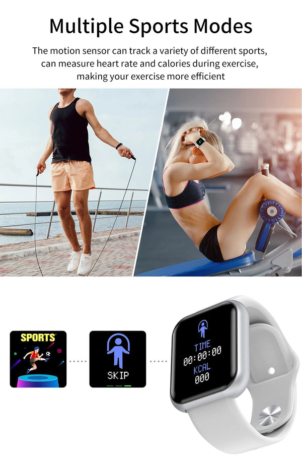 Planet Gates Wholesale 20Pcs Smartwatch D20 Men Women Smart Watch Y68 Fitness Tracker Sport Heart Rate Monitor Wristwatch Pro for IOS Android