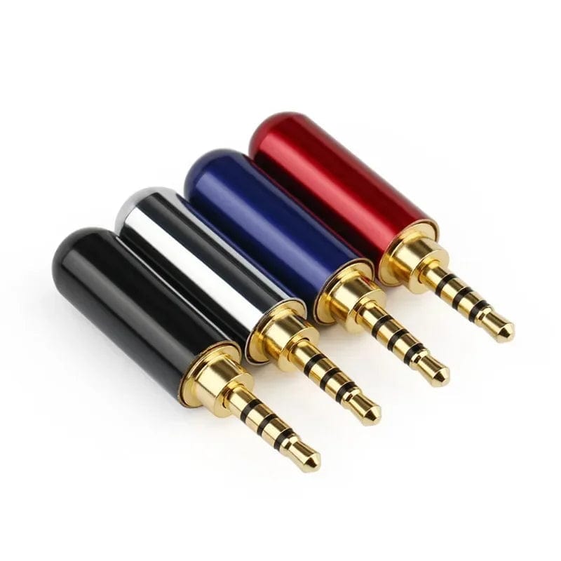 Planet Gates Wholesale Jack 2 5 mm Earphone Plug 4 Pole Audio 2.5mm Connector Consumer Electronics DIY Upgrated Headphone Cable Metal Alloy