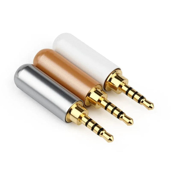 Planet Gates Wholesale Jack 2 5 mm Earphone Plug 4 Pole Audio 2.5mm Connector Consumer Electronics DIY Upgrated Headphone Cable Metal Alloy