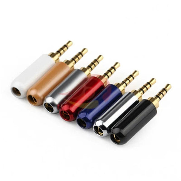 Planet Gates Wholesale Jack 2 5 mm Earphone Plug 4 Pole Audio 2.5mm Connector Consumer Electronics DIY Upgrated Headphone Cable Metal Alloy