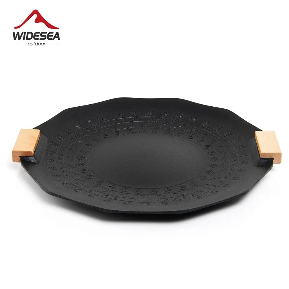 Planet Gates Widesea Camping Non Stick Barbecue Plate Outdoor Ovenware Korean BBQ Grill Picnic Frying Pan Cookware Tableware Supplies