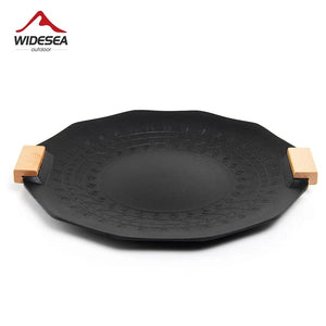 Planet Gates Widesea Camping Non Stick Barbecue Plate Outdoor Ovenware Korean BBQ Grill Picnic Frying Pan Cookware Tableware Supplies
