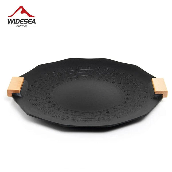Planet Gates Widesea Camping Non Stick Barbecue Plate Outdoor Ovenware Korean BBQ Grill Picnic Frying Pan Cookware Tableware Supplies
