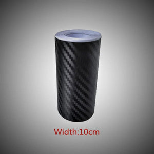 Planet Gates Width 10cm / 3 M Nano Carbon Fiber Car Stickers DIY Paste Protector Strip Auto Door Sill Side Mirror Anti Scratch Tape Waterproof Protection Film