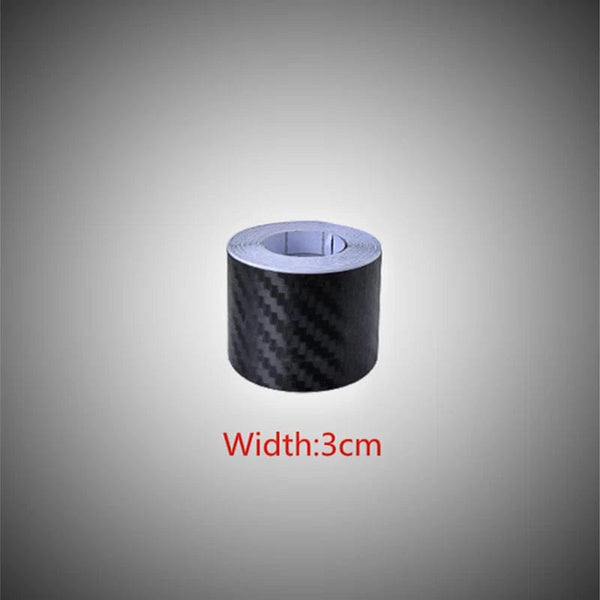 Planet Gates Width 3cm / 1 M Nano Carbon Fiber Car Stickers DIY Paste Protector Strip Auto Door Sill Side Mirror Anti Scratch Tape Waterproof Protection Film
