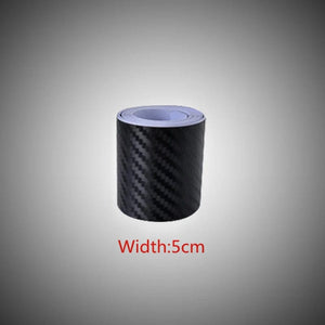 Planet Gates Width 5cm / 5 M Nano Carbon Fiber Car Stickers DIY Paste Protector Strip Auto Door Sill Side Mirror Anti Scratch Tape Waterproof Protection Film
