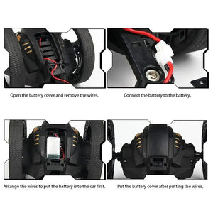 Planet Gates WiFi RC High Speed Video Remote Control Jumping Car Prank Stunt Toy LED Headlight Smart Bounce Racer Christmas Gift 720P Camera