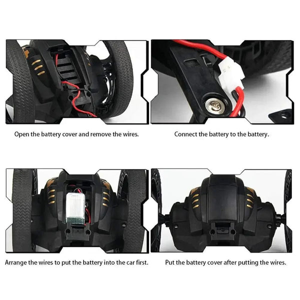 Planet Gates WiFi RC High Speed Video Remote Control Jumping Car Prank Stunt Toy LED Headlight Smart Bounce Racer Christmas Gift 720P Camera